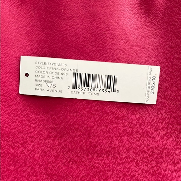 Vibrant Pink & Orange Leather Tote - Picture 11 of 11